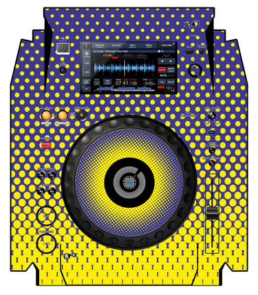 Pioneer DJ XDJ 1000 Skin Gradienter Straight Lila / Gelb
